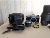 ست دوربین Fujica AX-5 با لنز نرمال و تله